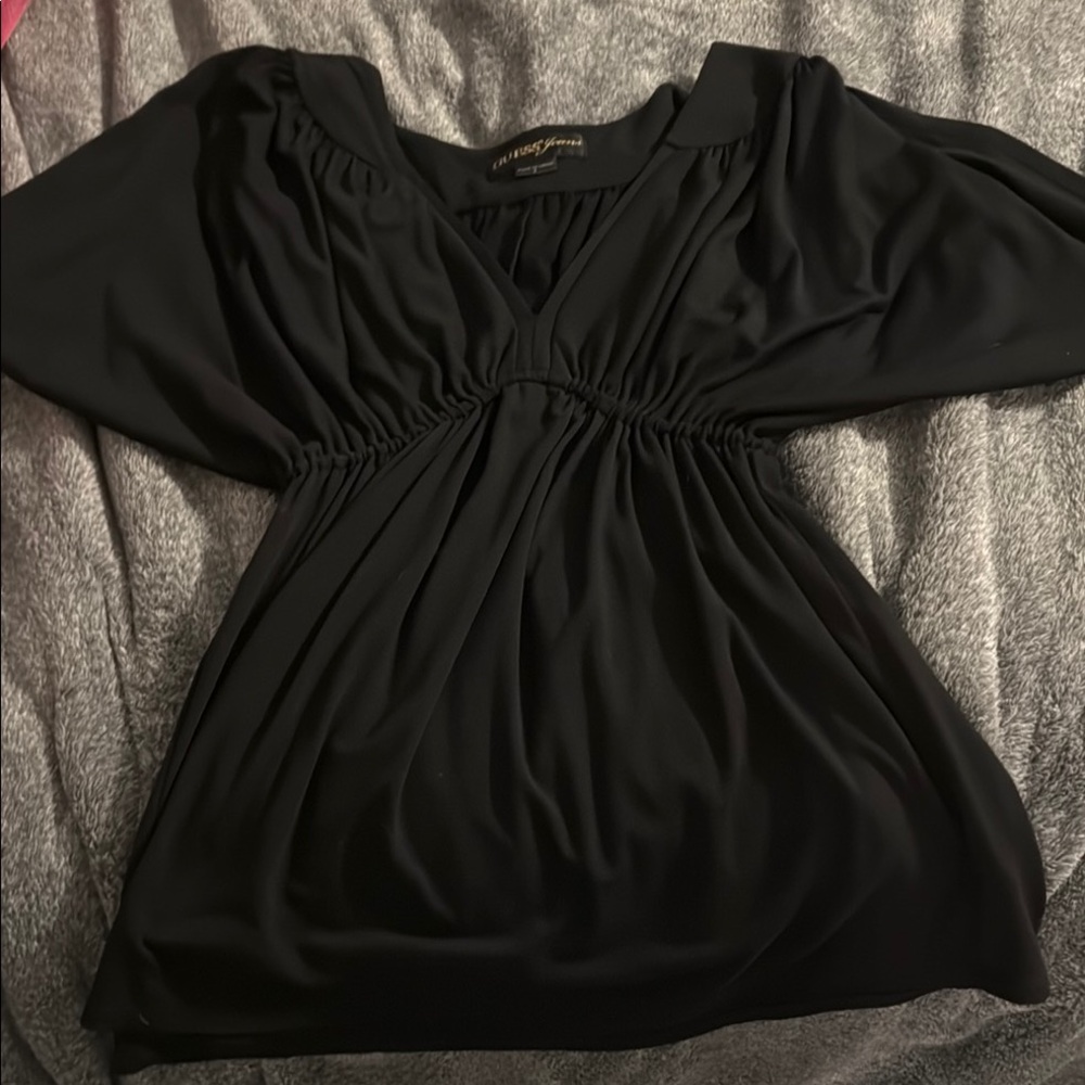 Express Black V-Neck Blouse